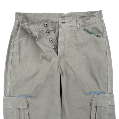 Cargo pant damaged cotton rip stop